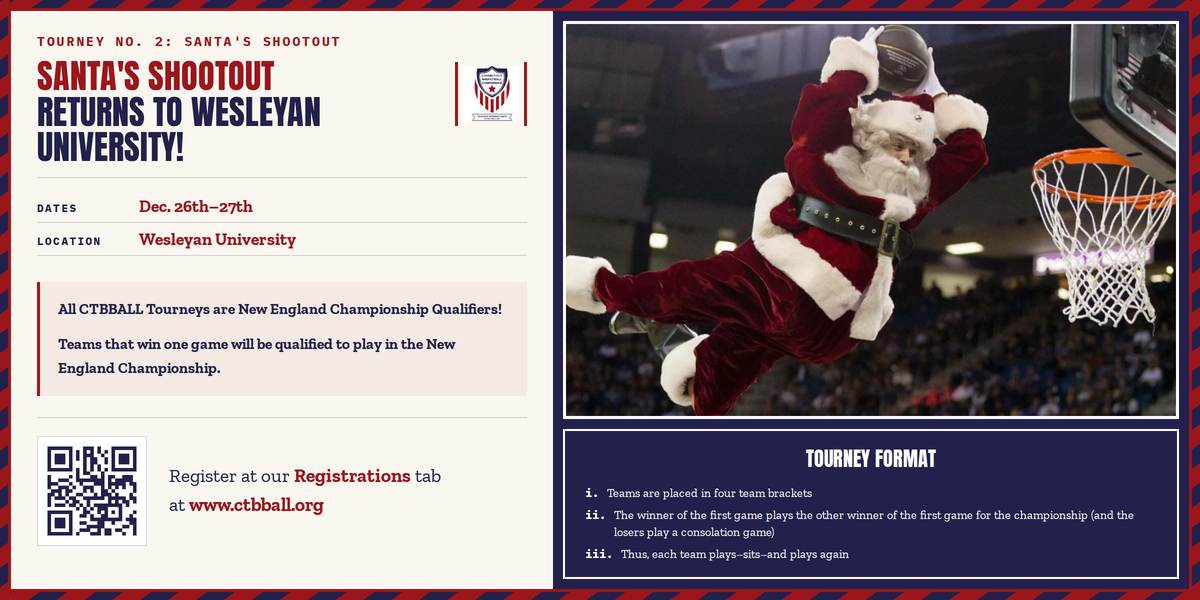 Dec. 26th & 27th: Santa's Shootout at Wesleyan!